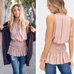 NWOT GORGEOUS HIGH NECK TOP